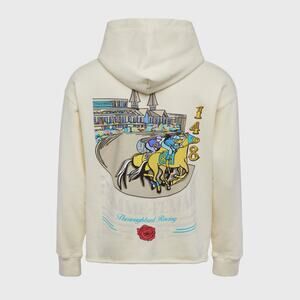 Homme Femme Hoodie Millionaires Row Cream Size Large RARE Print